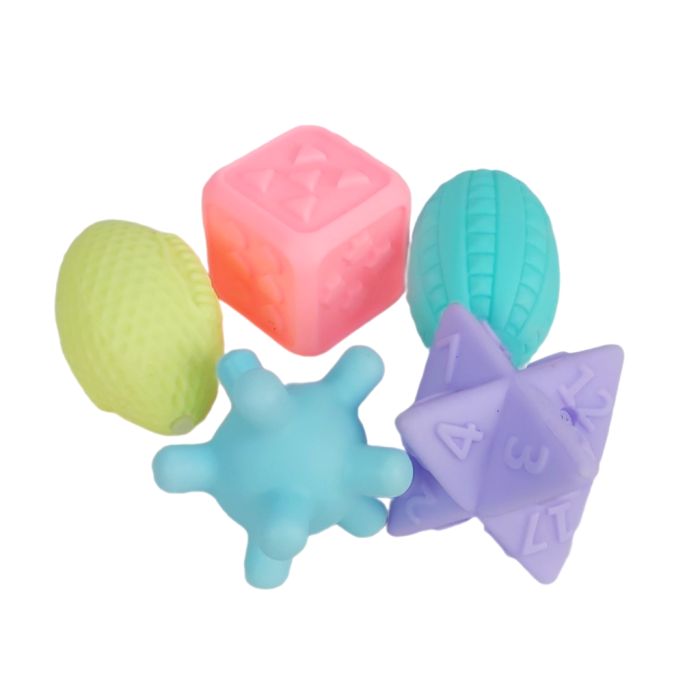 EL-ZA Іграшки гумові фігурки з пищавкою  6,5 см.
