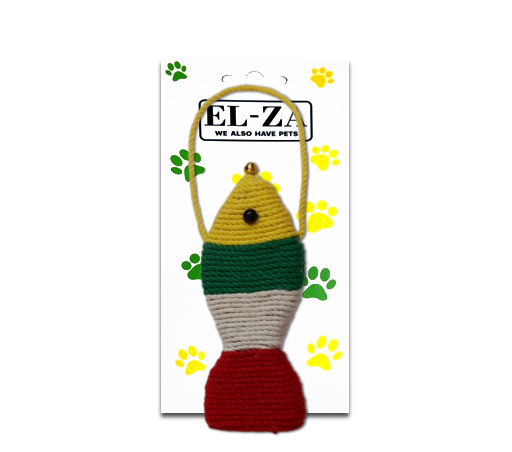 EL-ZA Іграшка-дряпка для котів рибка на планшеті